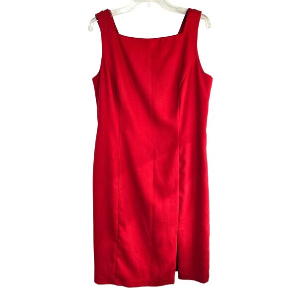 Virgo Women's Dress 14 Red Cocktail Party Semi Formal Short Misses Size Large L - Picture 2 of 7